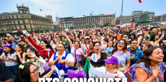 BTS DESATA LOCURA EN MÉXICO CON MÁS DE 50 MIL FANS EN EL ZÓCALO